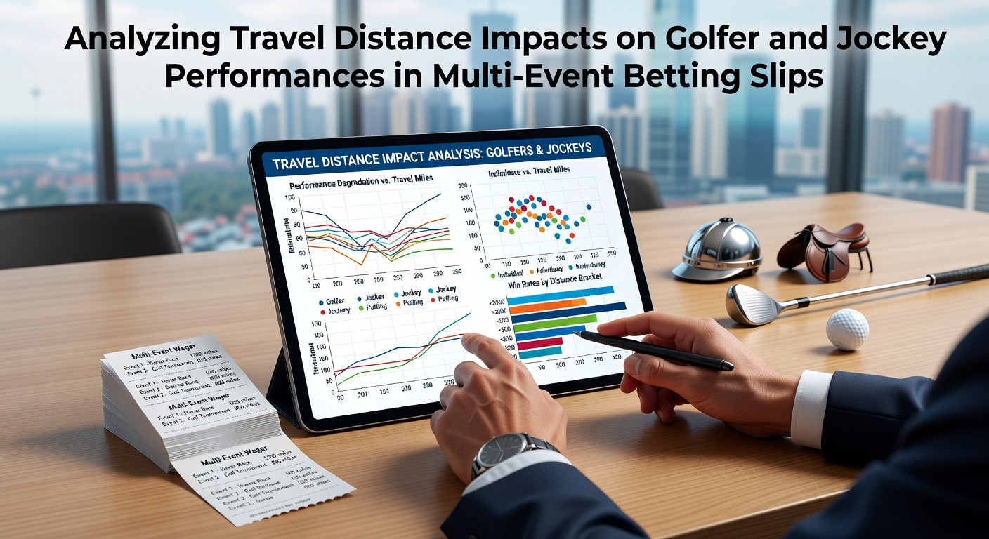 Analysis of travel distance effects on athlete performance in golf and horse racing events
