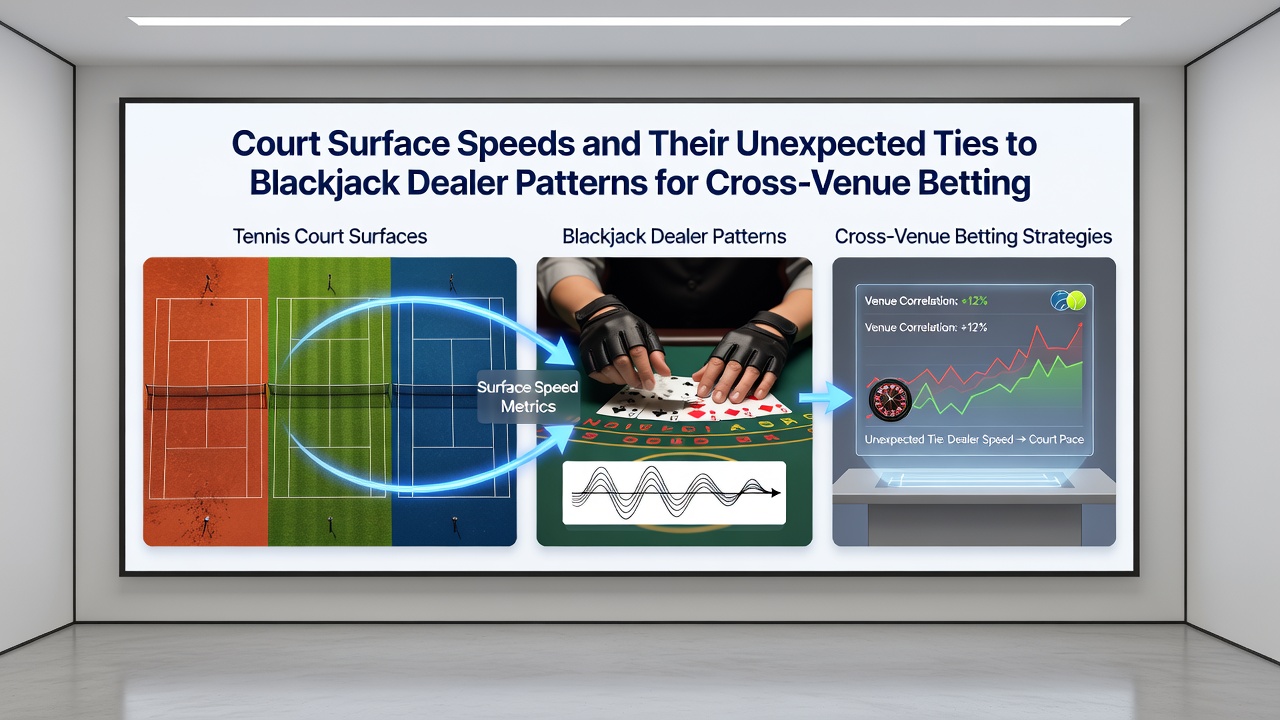 Blackjack dealer patterns and timing charts linked to surface speed correlations in betting analysis