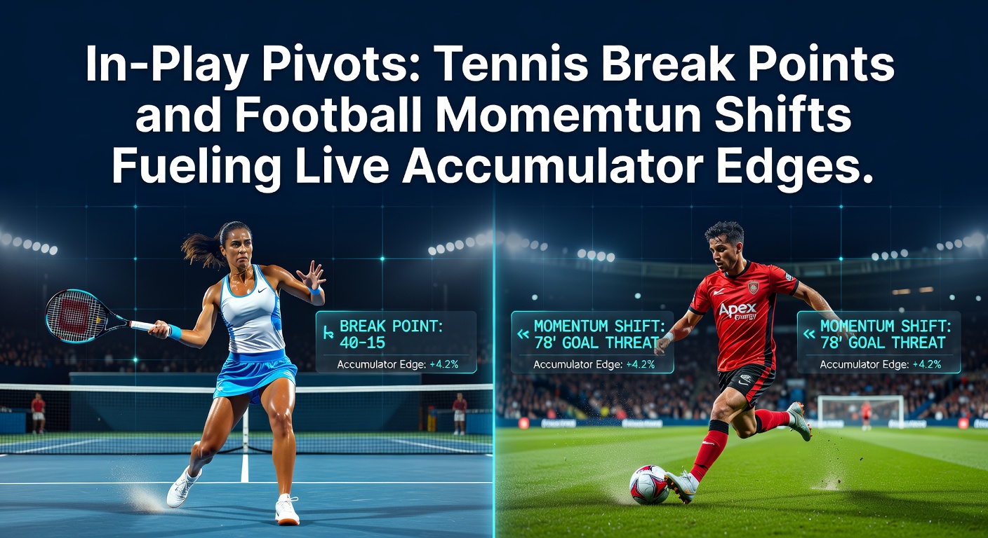 Tennis player serving during a crucial break point moment on clay court, highlighting in-play tension