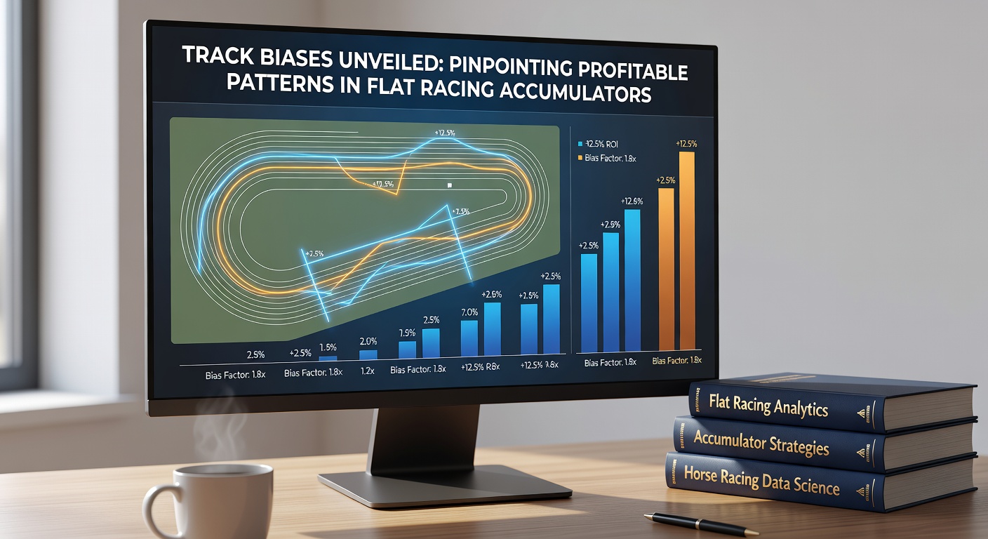 Close-up of horses thundering down a flat track straight, illustrating pace bias as leaders pull away from the pack